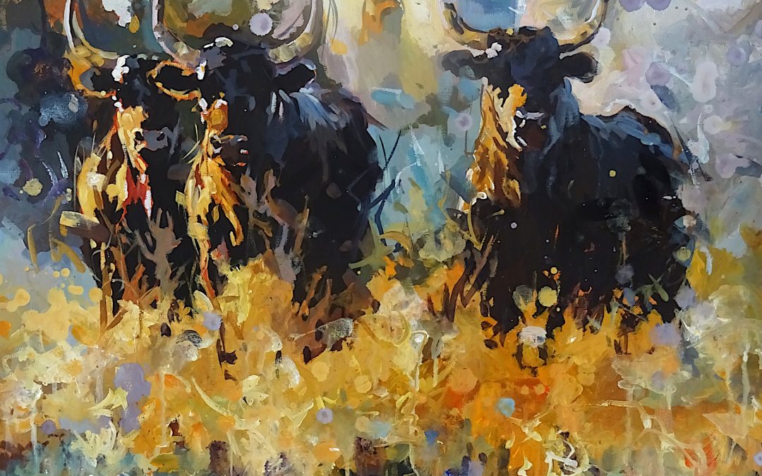 Bulls in front of the Tour Carbonnière – 2025